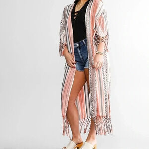 Ariat Sunset Fringe Kimono multi color size M/L